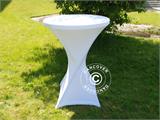 Capa de mesa elástica Ø80x110cm, Branco