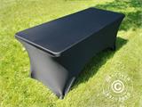 Stretch table cover 183x75x74 cm, Black