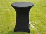 Stretch table cover Ø80x110 cm, Black