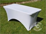 Copri-tavolo elasticizzato 150x72x74cm, Bianco