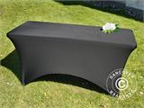 Stretch table cover 150x72x74 cm, Black