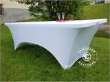 Copri-tavolo elasticizzato 200x90x74cm, Bianco