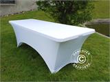 Copri-tavolo elasticizzato 200x90x74cm, Bianco