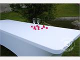 Stretch table cover 200x90x74 cm, White