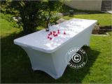 Stretch table cover 200x90x74 cm, White