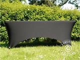 Copri-tavolo elasticizzato 200x90x74cm, Noir