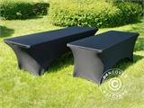 Stretch table cover 200x90x74 cm, Black