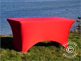 Cubierta flexible para mesa 244x75x74cm, Rojo