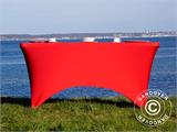 Cubierta flexible para mesa 244x75x74cm, Rojo