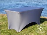 Stretch table cover 244x75x74 cm, Grey