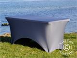 Stretch table cover 150x72x74 cm, Grey