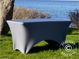 Stretch table cover 150x72x74 cm, Grey