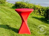 Cubierta flexible para mesa Ø80x110cm, Rojo