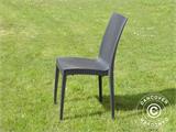 Chaise empilable, Rattan Bistrot, Anthracite,  1 pcs. RESTE SEULEMENT 1 PC