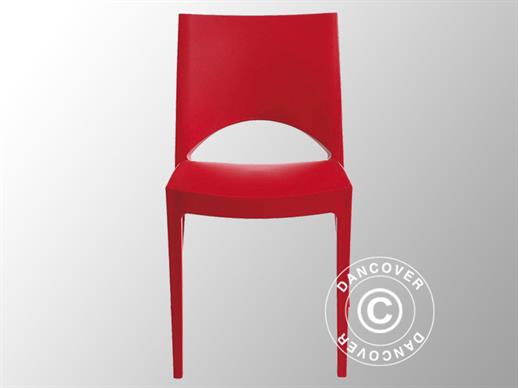 Krzesło, Paris, Czerwony, 1 szt. DOSTĘPNA TYLKO 2 SZTUKA
