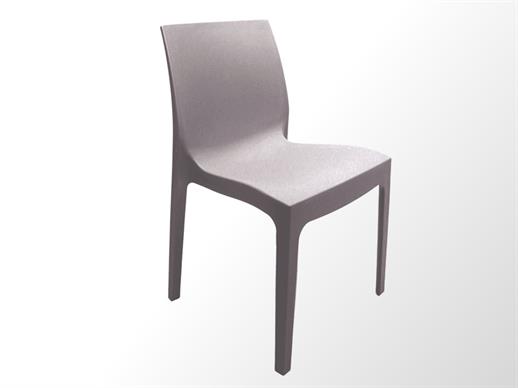 Stapelbare stoel, Rome, Grijs, 1 stuks NOG SLECHTS 4 ST.