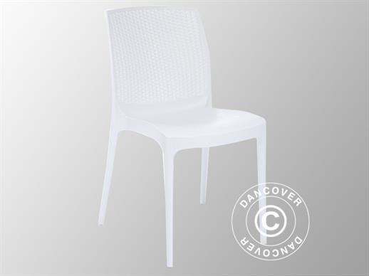 Stacking chair, Boheme, White, 6 pcs. ONLY 4 SETS LEFT