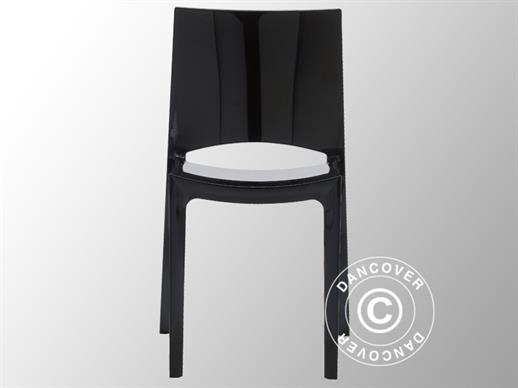 Chair, Sunshine, Glossy black, 18 pcs.