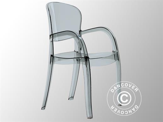 Chair with armrests, Joker, Clear Smoked, 16 pcs.