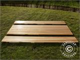 Bord och bänk set, 240x60x76cm, Ljust trä