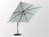 Zwevende parasol, Sicilia Vierkant, 3x3m, Zandkleurig