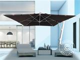 Cantilever parasol Havana, 3.5x3.5 m, Black, incl. ballast