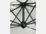 Cantilever parasol Napoli Braccio with valance, 3x4 m, Ecru