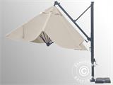 Zwevende parasol Galileo Dark, 3,5x3,5m, Rcru