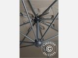 Cantilever parasol Galileo Dark, 3.5x3.5 m, Grey taupe