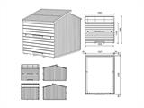 Wooden bike shed Trier, 1.59x2.14x1.46 m, 15/13.5 mm, Natural