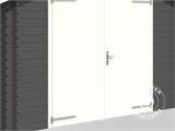 Garage i træ Rauma, 3,8x5,4x2,74m, 40mm, Mørkegrå Garage i træ Rauma, 3,8x5,4x2,74m, 40mm, Mørkegrå