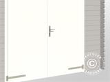 Garagem de madeira Rauma, 3,8x5,4x2,74m, 40mm, Cinza clara