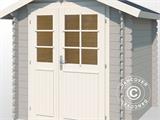 Wooden Shed Toulouse 1.9x1.9x2.22 m, 28 mm, Light Grey