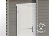 Wooden Shed/Cabin Riga 4.25x2.8x2.22 m, 34 mm, Light Grey