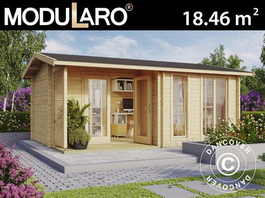 Bjælkehytte, anneks Talsi 5,2x3,7x2,51m, 44mm, Natur