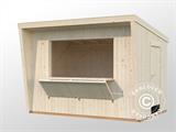 Wooden Kiosk/Sales Booth, 3.55x2.33x2.64 m, 7.7 m², Natural