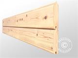 Casetta in legno con tettoia laterale, Bertilo Amrum 3 Plus, 3,86x1,8x2,1m