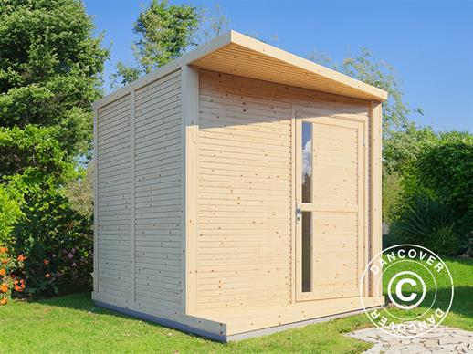 Casetta da giardino in legno, Bertilo Concept, 2,34x2,97x2,27m, Naturale