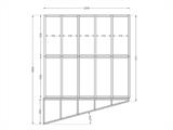 Redskabsskur i træ, Bertilo Concept, 2,34x2,97x2,27m, Antracit