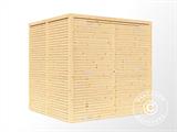 Szopa drewniana, Bertilo Cubico 3, 2,07x2,02x2,08m, Naturalne drewno