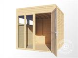 Domek drewniany, Bertilo Cubus 2O, 2,26x2,34x2,32m, Naturalne drewno