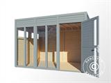 Domek drewniany, Bertilo Cubus 3O, 3,37x2,34x2,32m, Szary