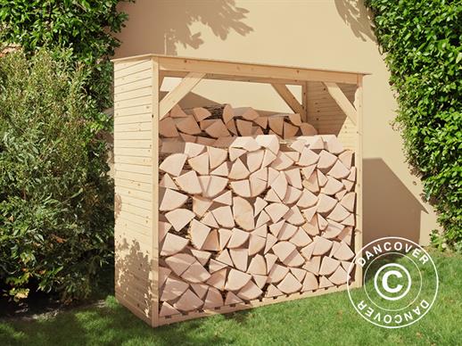Wood Storage, Bertilo Fineline 2, 1.66x0.75x1.7 m, Natural