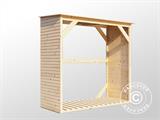 Wood Storage, Bertilo Fineline 2, 1.66x0.75x1.7 m, Natural