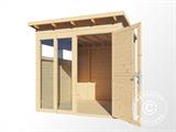 Domek drewniany, Bertilo Pentus 2O, 2,26x2,34x2,33m, Naturalne drewno