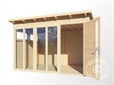 Domek drewniany, Bertilo Pentus 3O, 3,37x2,34x2,33m, Naturalne drewno