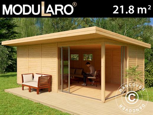 Wooden Cabin Locarno, 6x3.64x2.49 m, 21.8 m², Natural