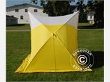 Work tent, Basic 1.8x1.9x2 m, White/yellow